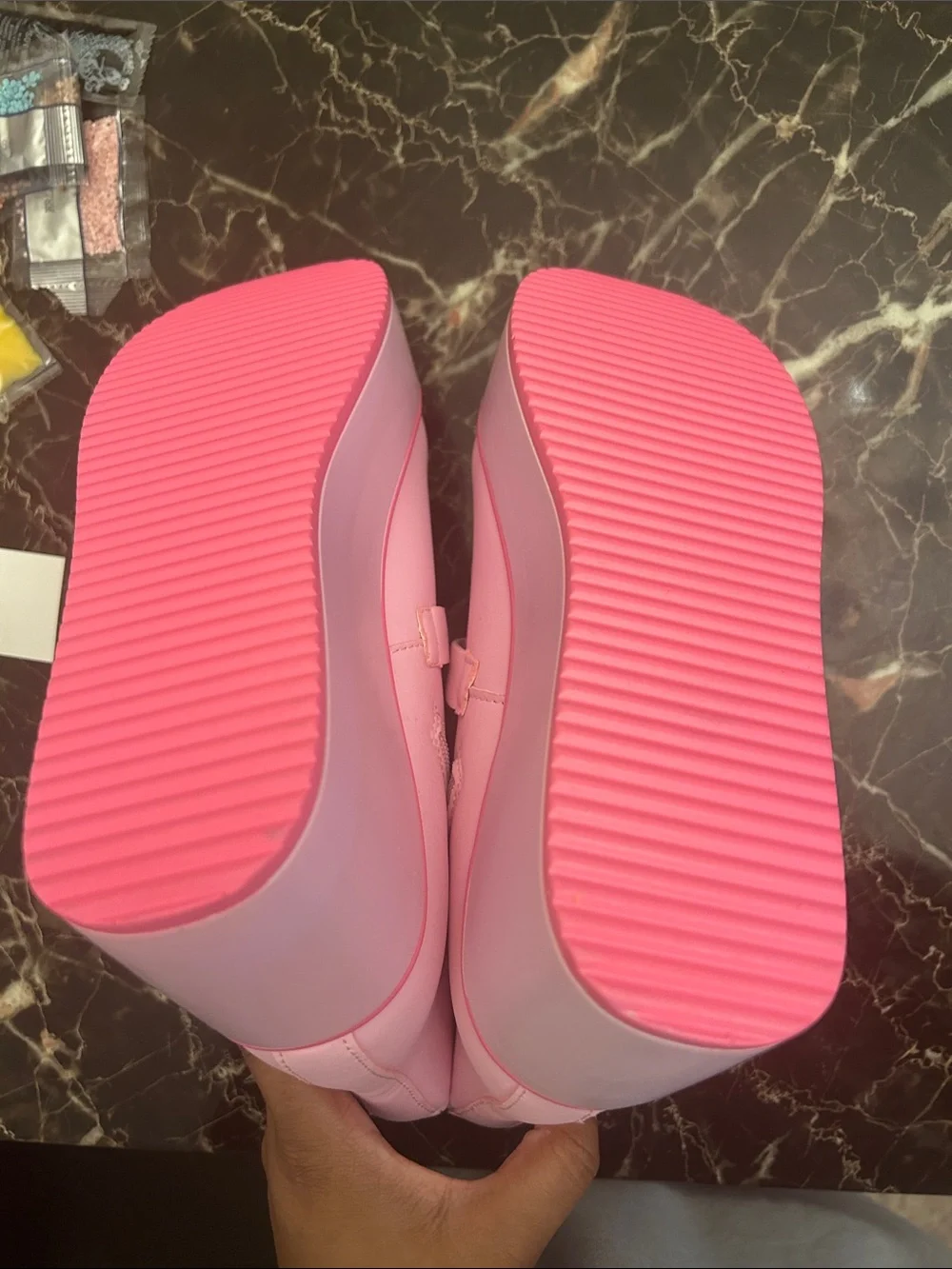 Women’s Pink Heart Strap Boots